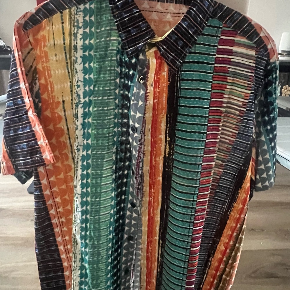 Multicolor Striped Men's Shirt